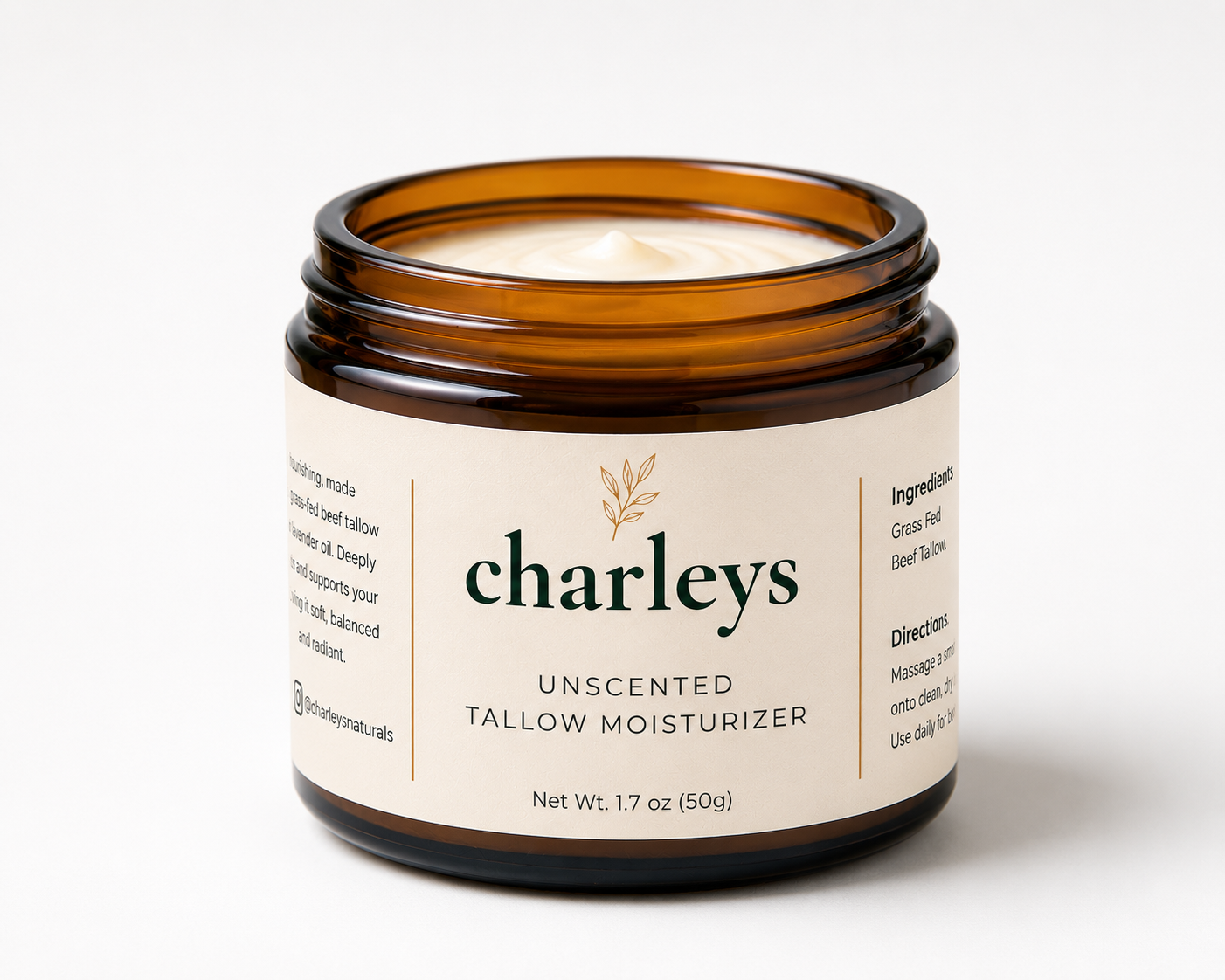 Unscented Tallow Skin Moisturizer