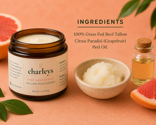 Pink Grapefruit Tallow Skin Moisturizer